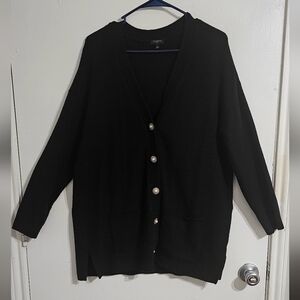 Talbots Black Cardigan Sweater